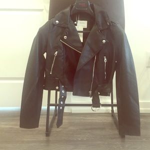 Bershka Faux leather jacket